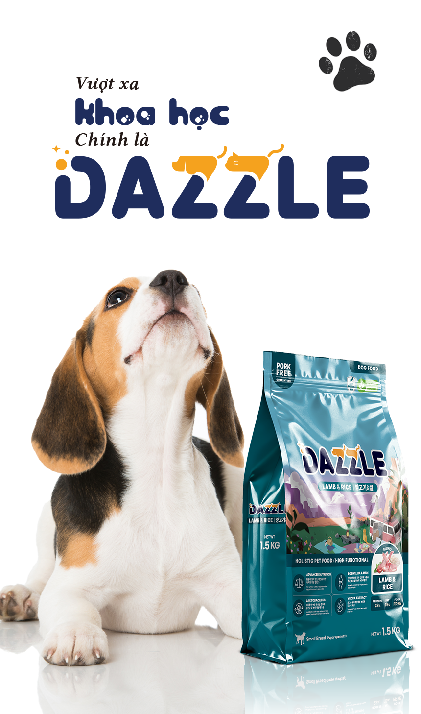 Hạt DAZZLE cho chó vị cừu