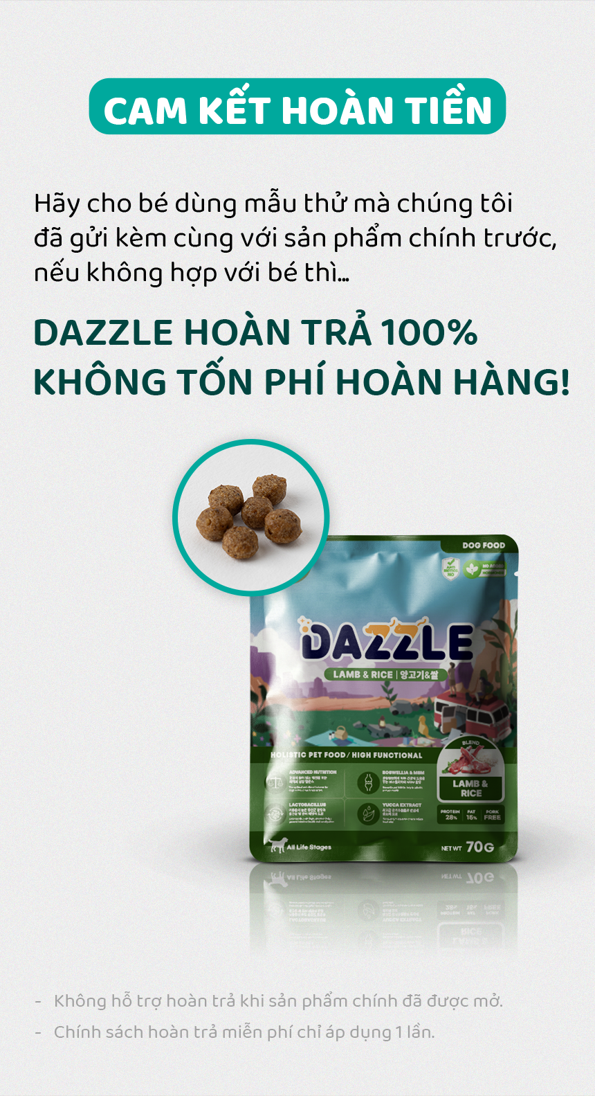 DAZZLE Vị Cừu & Gạo 100% Best Korean Quality