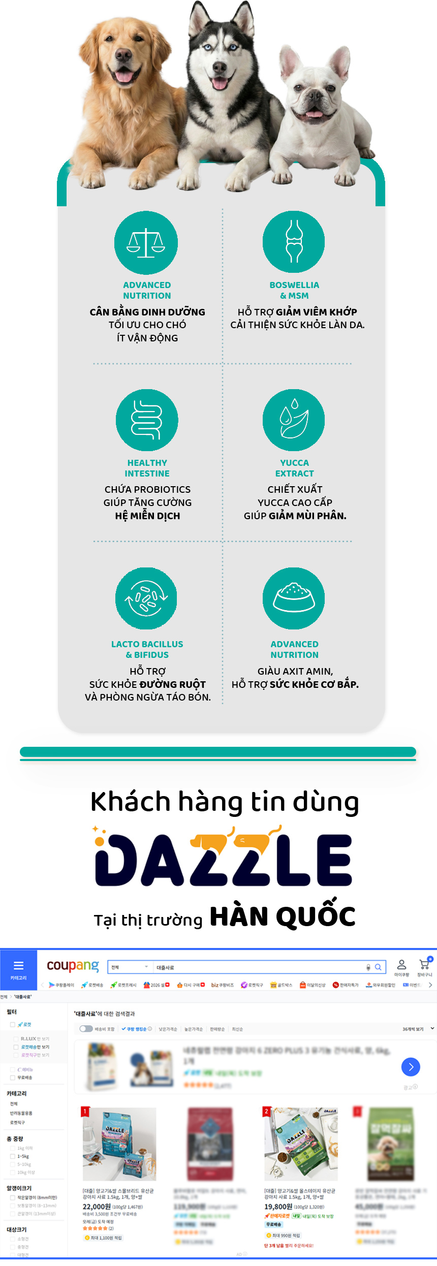 DAZZLE Vị Cừu & Gạo 100% Best Korean Quality