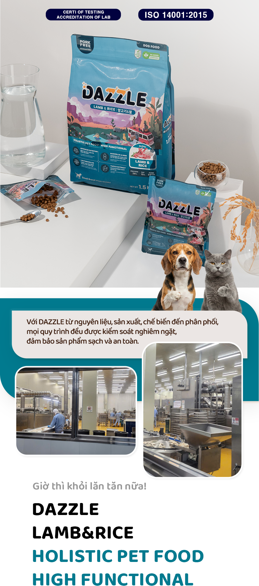 Hạt DAZZLE cho chó vị cừu