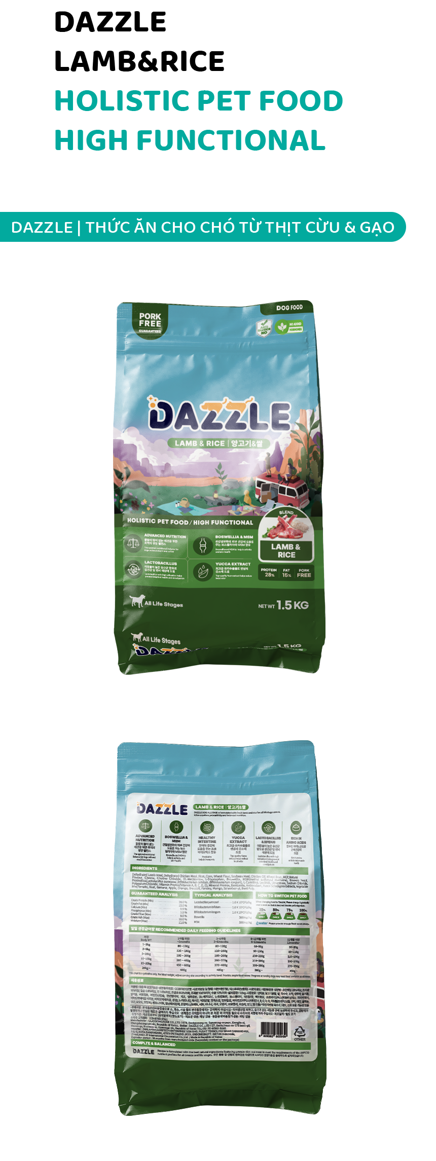 DAZZLE Vị Cừu & Gạo 100% Best Korean Quality