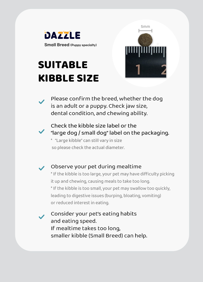 DAZZLE Small Breed Dog Food 100% Best Korean Quality